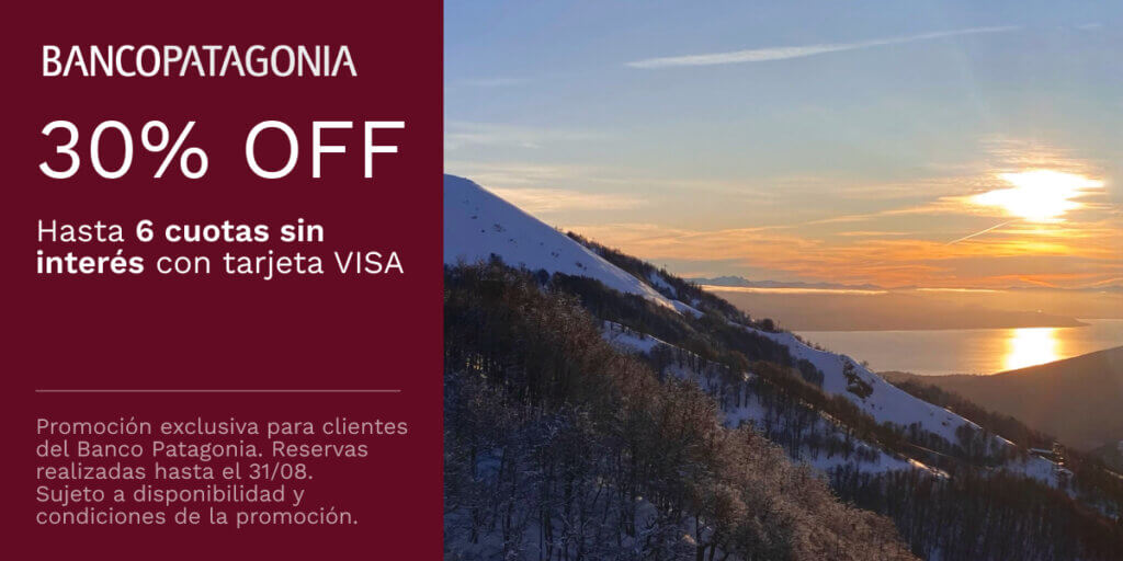 30%OFF Banco Patagonia Hotel Nevada Bariloche