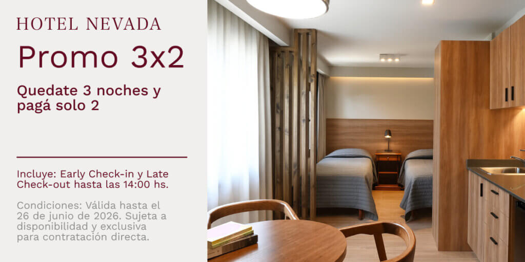 Promo 3x2 Hotel Nevada Bariloche